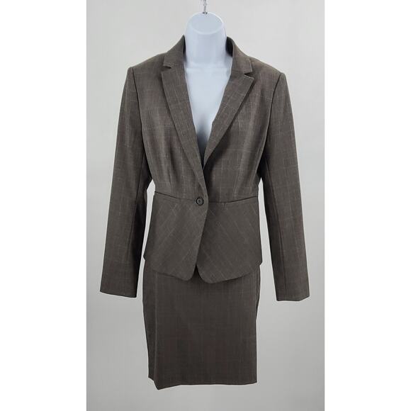 Ann Taylor Jackets & Blazers - Ann Taylor women's plaid skirt suit skirt 4P Academia Dog Show suit Classic